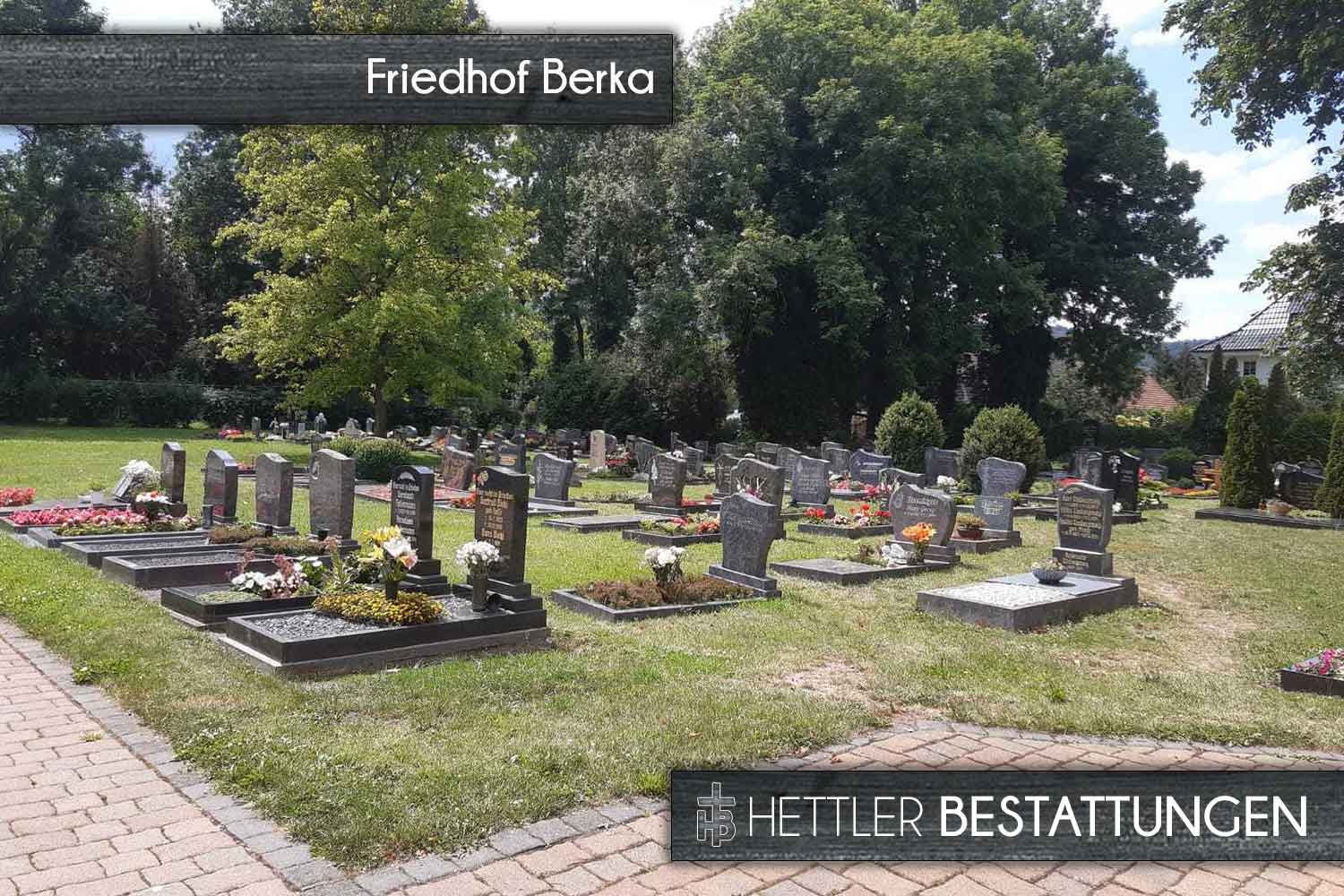 Friedhof in Berka. Ihr Ort des Abschieds mit Hettler Bestattungen.