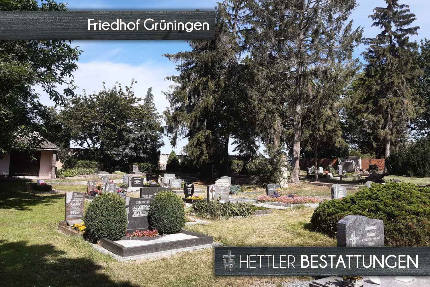 Friedhof in Grüningen. Ihr Ort des Abschieds mit Hettler Bestattungen.